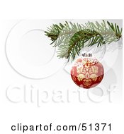 Royalty Free RF Clipart Illustration Of A Christmas Ornament Version 4