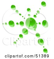 Royalty Free RF Clipart Illustration Of A Green Water Drop Splat by dero