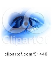 Poster, Art Print Of Glowing Blue Eye