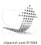 Royalty Free RF Clipart Illustration Of An Upwards Arrow Made Of Balls Version 3 by stockillustrations #COLLC51594-0101