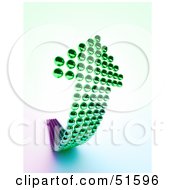 Royalty Free RF Clipart Illustration Of An Upwards Arrow Made Of Balls Version 1 by stockillustrations