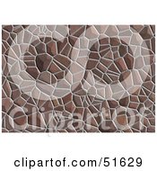 Royalty Free RF Clipart Illustration Of A Background Of Brown Stone Work