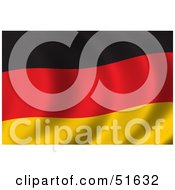 Wavy Germany Flag - Version 2