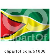 Poster, Art Print Of Wavy Guyana Flag