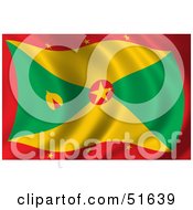 Wavy Grenada Flag by stockillustrations