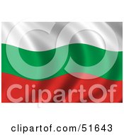 Wavy Bulgaria Flag by stockillustrations