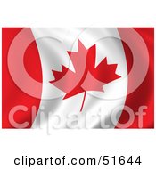 Wavy Canada Flag Version 2 by stockillustrations