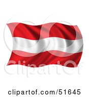 Wavy Austria Flag - Version 2