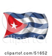 Wavy Cuba Flag - Version 1