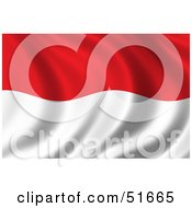 Poster, Art Print Of Wavy Indonesia Flag