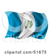 Poster, Art Print Of Wavy Guatemala Flag