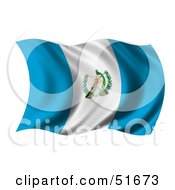 Wavy Guatemala Flag