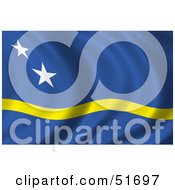 Poster, Art Print Of Wavy Curacao Flag
