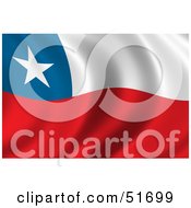 Poster, Art Print Of Wavy Chile Flag