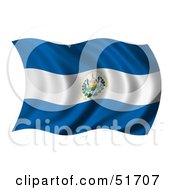Poster, Art Print Of Wavy El Salvador Flag