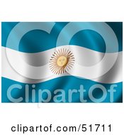 Wavy Argentina Flag Version 2 by stockillustrations