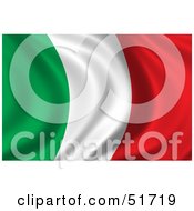Wavy Italy Flag - Version 1