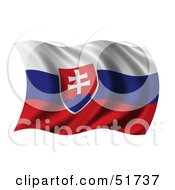 Poster, Art Print Of Wavy Slovakia Flag