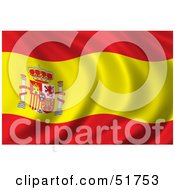 Wavy Spain Flag - Version 1