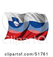 Poster, Art Print Of Wavy Slovenia Flag