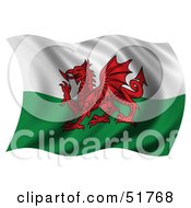 Poster, Art Print Of Wavy Wales Flag