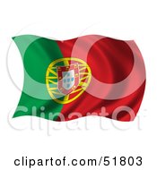 Poster, Art Print Of Wavy Portugal Flag