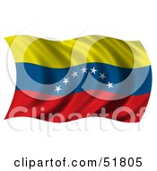 Poster, Art Print Of Wavy Venezuela Flag