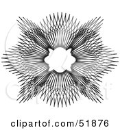 Clipart Illustration Of An Ornate Guilloche Design Version 1 by stockillustrations