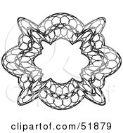 Clipart Illustration Of An Ornate Guilloche Design Version 6 by stockillustrations