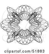 Clipart Illustration Of An Ornate Guilloche Design Version 5 by stockillustrations