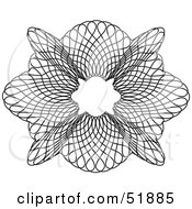 Clipart Illustration Of An Ornate Guilloche Design Version 2 by stockillustrations