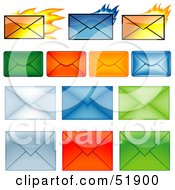 Poster, Art Print Of Digital Collage Of Colorful Envelopes