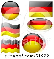 Digital Collage Of Germany Flag Icons