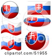 Poster, Art Print Of Digital Collage Of Slovakia Flag Icons