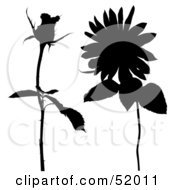 Royalty Free RF Clipart Illustration Of A Digital Collage Of Floral Elements Version 10
