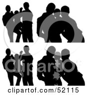 Royalty Free RF Clipart Illustration Of A Digital Collage Of Families Version 9 by dero