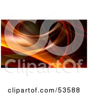 Royalty Free RF Clipart Illustration Of A Red And Orange Fractal Swoosh Background Version 4