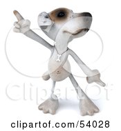 Royalty Free RF Clipart Illustration Of A 3d Jack Russell Terrier Pooch Character Dancing Pose 1 by Julos #COLLC54028-0108