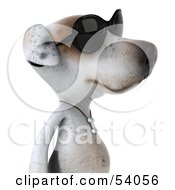 3d Jack Russell Terrier Pooch Character Wearing Sunglasses Pose 2 by Julos