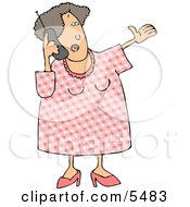 Poster, Art Print Of Woman Talking On A Cellphone
