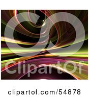 Royalty Free RF Clipart Illustration Of A Reflective Green Spiral Background Version 1