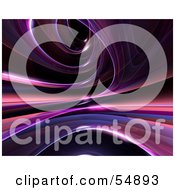 Royalty Free RF Clipart Illustration Of A Reflective Purple Spiral Background Version 7