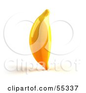 3d Shiny Yellow Banana - Version 1