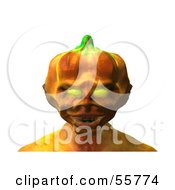 3d Pumpkin Monster Facing Front - Version 1