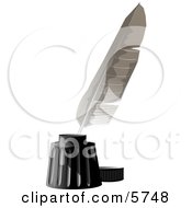 Quill Feather Ink Pen Clipart Illustration