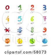 Poster, Art Print Of Digital Collage Of Numbers Symbols And Currency