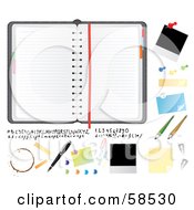 Digital Collage Of A Planner And Bulletin Items