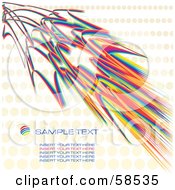 Poster, Art Print Of Rainbow Halftone Background With Sample Text - Version 5