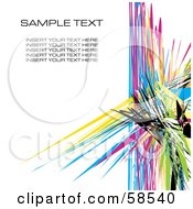 Poster, Art Print Of Colorful Watercolor Stroke Background With Sample Text - Version 1