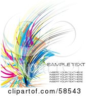 Colorful Watercolor Stroke Background With Sample Text - Version 4